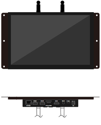 Tablet PC comercial de la solución de Android que hace publicidad de la exhibición 10,1” con el puerto serie