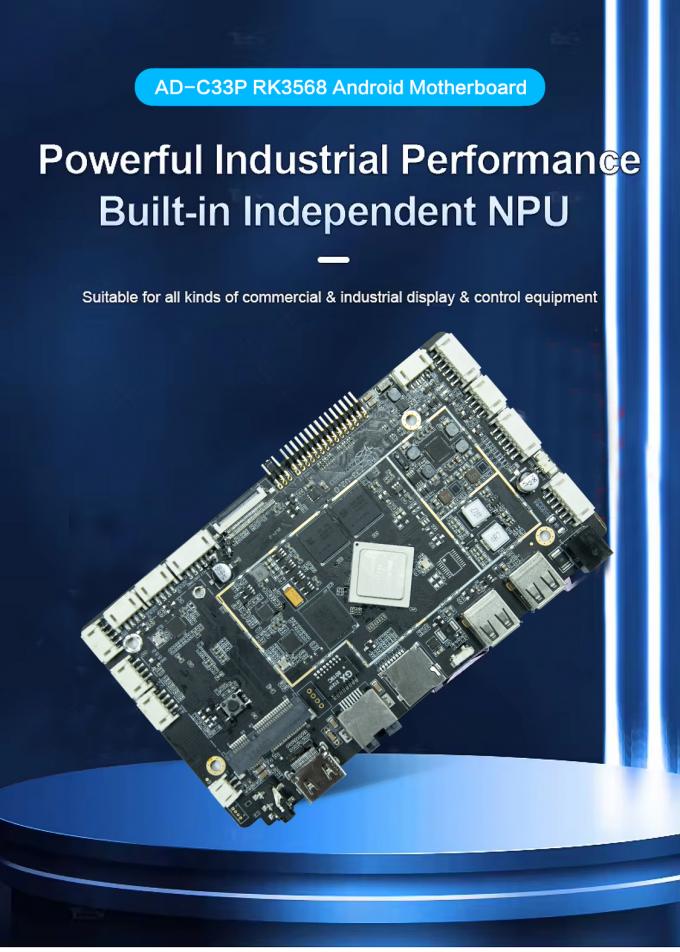 Placa ARM RK3568 con Android 11 OS integrada para pantallas táctiles multipunto y diversas opciones de conectividad a Internet 2