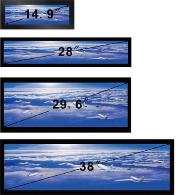 Pantalla multi estirada anuncio publicitario Bluetooth 4,0 de la publicidad del tamaño de la exhibición del LCD