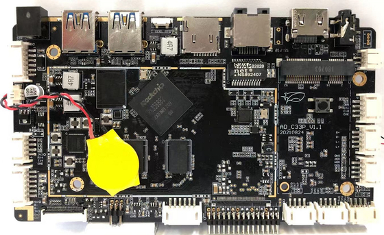 Tablero integrado placa madre del BRAZO del LCD RK3568 Android de la señalización de Digitaces