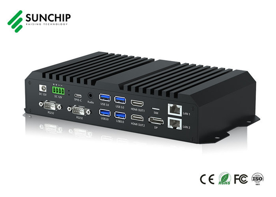 Industrial RK3588 WIFI 6 HD en DP HD fuera 8K Video Decode Media Box Android con 64GB Rom