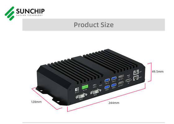 Rockchip RK3588 Octa Core Android Box con RS232 RS485 WIFI Gigabit Ethernet BT USB Media Player para pantalla LCD