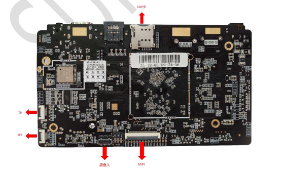 Android 11 pantalla táctil interactiva placa base de Rockchip RK3566 Cuad Core Embedded Arm Board