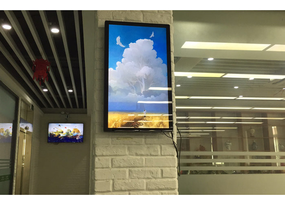 Monitoreo externo LCD Display interactivo todo en una señalización digital 27 "quiosco para hospitales centros comerciales de hoteles