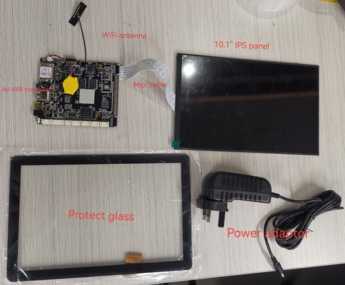 Pantalla LCD de 10,1 pulgadas IPS capacitiva de pantalla táctil PC con WIFI BT LAN POE 4G Opcional