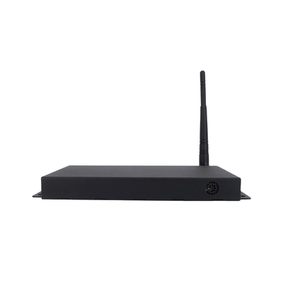 Jugador de señalización procesador de quiosco de alto rendimiento negro completo y reproductor de medios 4K RK3288 de cuatro núcleos