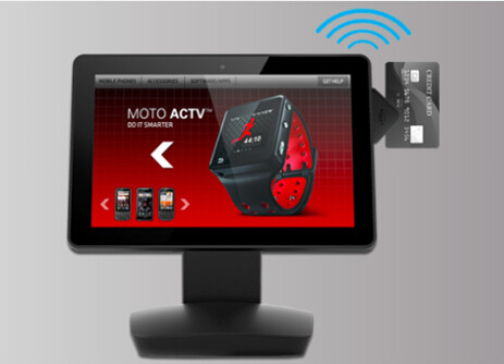 Pantalla táctil opcional 2 en 1 Tablet PC, tableta comercial del negocio de la tarjeta de NFC RFID
